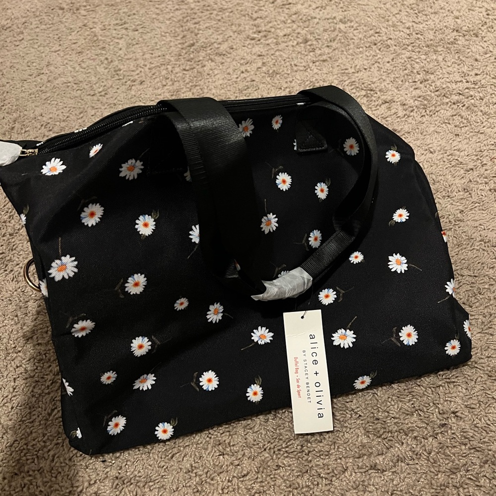 Alice and Olivia Daisy Duffel Bag